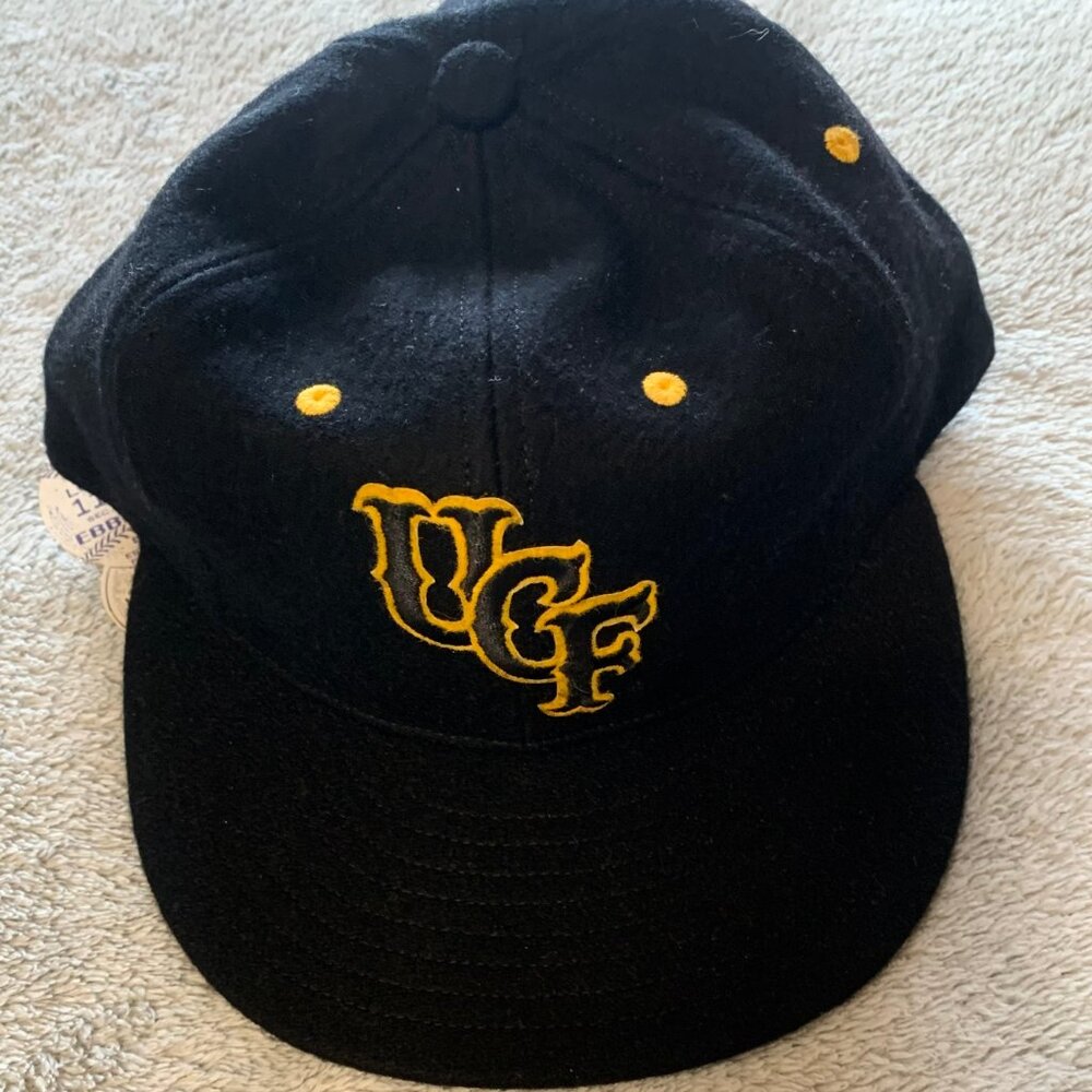 Ebbets Field Flannels U of Central Florida Wool Fitted Ballcap. 7 1/2. NWT.